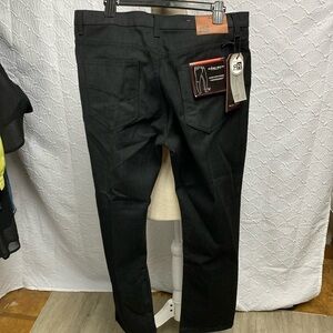 NWT‎ Rugby Road size 38X32 black denim slim fit straight leg casual cotton